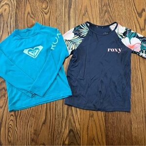 Roxy Kids Swim Rash Guard Set - Blue and Navy Size 3T